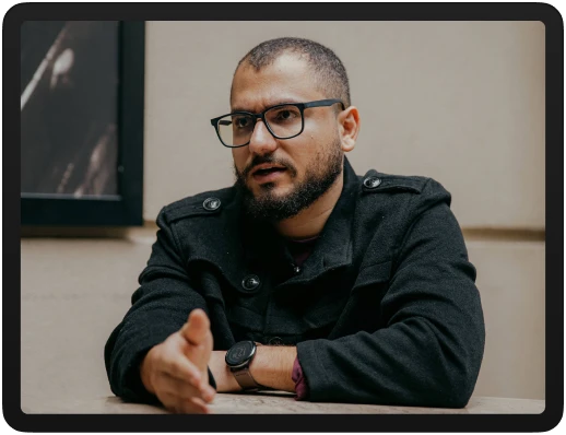 Mentoria ao vivo no iPad